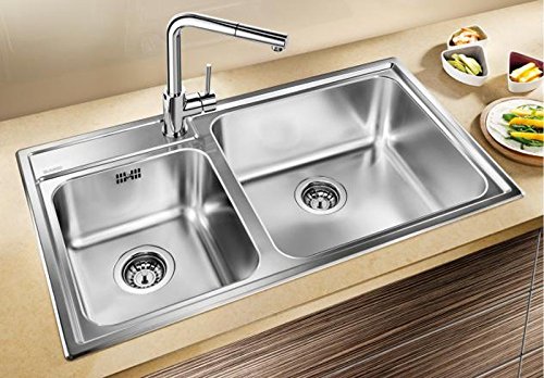 Preisvergleich Produktbild Spülbecken rechteckig Pfannen Edelstahl Blanco Naya 9