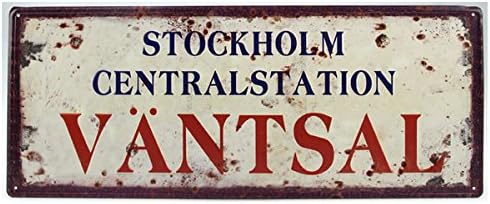 Victorias Design House Retro metal plate Väntsal Stockholm Central Station