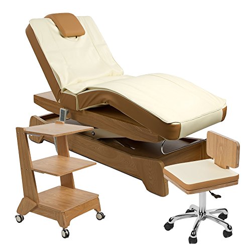 Preisvergleich Produktbild Elektrische Massage / Wellnesskabine Liege + Arbeitsstuhl + Beistelltisch