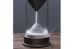 REAWOW Hourglass Backflow Incense Burner Waterfall Incense Holder Free with Incense Cones Smoke Fountain for Home Office Decor Eliminate Odors and Purify Air