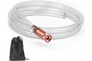 POBBXENN Schüttelpumpe, Schüttelschlauch 187cm Länge, Handpumpe Wasser, Schlauchpumpe zum Umfüllen von Flüssigkeiten Diesel Benzin Öl Wasser Aquarium