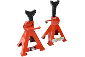 ECHO ENG Coppia di cavalletti 2 T Tonnellate TON, martinetti Professionali Crick Supporti per Auto, Camper Paio di cavalletti di Sostegno per Officina Garage – MA CV C020 – ENG PRO