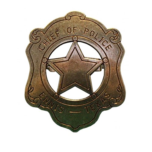 Preisvergleich Produktbild Sheriffstern US-Polizeichef Abzeichen messingfarbend