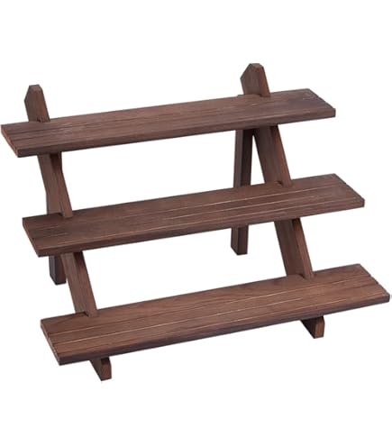 OLYCRAFT 3-stöckiger Zauberstab Präsentationsständer Aus Holz - 14x5x13cm