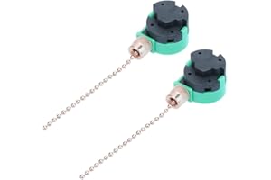 DOITOOL 2 stücke deckenventilator schalter zugkette schalter 3 geschwindigkeit fan lichtschalter für deckenventilator lichter (gold)