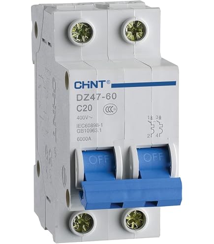 Interruttore Automatico Magnetotermico Chint NB1-63 C40 2 Poli (2P) – Nuovo