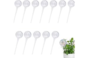 Voarge 12 małych kulek do podlewania, rośliny doniczkowe, samonawadniające PCW, automatyczne nawadnianie, kule nawadniające, 13 x 5 cm