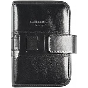 Millennium 13x19 Lederorganizer aus Leder-Handmade in Italy-schwarz