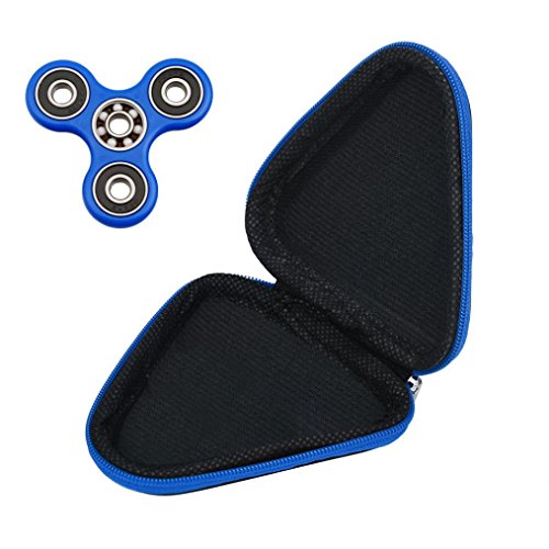 For Fidget Hand Spinner, Gaddit Bag Box Case For Fidget Hand Spinner Triangle Finger Toy Focus ADHD Autism Gift (Blue) For Fidget Hand Spinner, Gaddit Bag Box Case For Fidget Hand Spinner Triangle Finger Toy Focus ADHD Autism Gift (Blue)