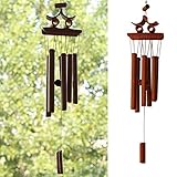 Material: Bambú LIWEIL Patio de bambú Jardín Vida al Aire Libre Carillón de Viento Carillón de Viento Natural Hecho a Mano Muebles para el hogar Música Campanas de Metal Decoración