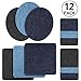 Produktbild Patches zum aufbügeln, Rymall 12 Stück 6 Farben Denim Baumwolle Patches Bügeleisen Reparatursatz, Aufbügelflicken Bügelflicken, 4 Größen