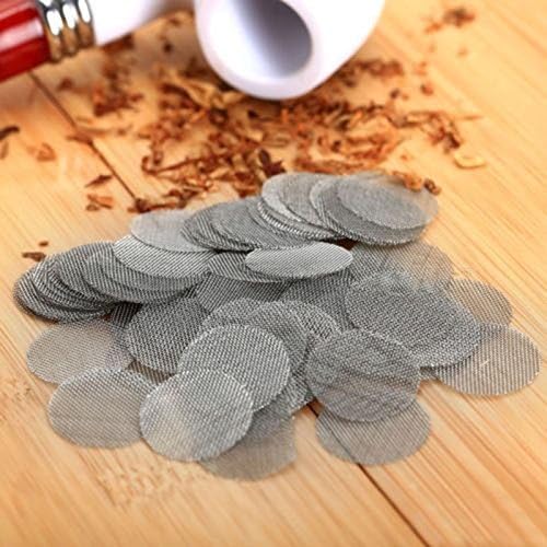 Stainless Steel Tobacco Smoking Metal Filters Pipe Screen 19mm 0.74" (50)