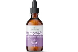 Vonderweid - MemoryMix | Mix Tinture Madri con Gingko + Eleuterococco + Bacopa + Centella | Integratore Memoria e Concentrazione Naturale | Estratto Totale ad Ultrasuoni | Analcolico, Vegan | 100 ml