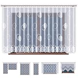 ★ EXTRA BREIT & TRANSPARENT - 400cm breit (150cm hoch) im glatten Zustand. Perfekt passend für ein 200-250cm breites Fenster.