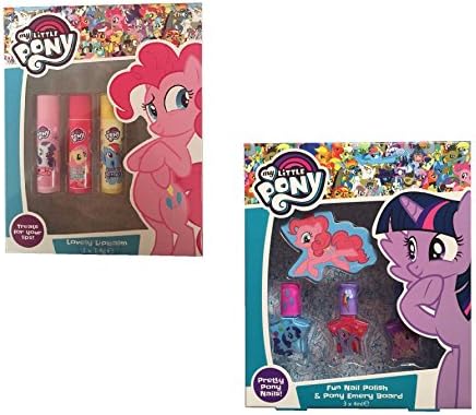 My Little Pony Kids Lip Balm & Nail Polish Trio Gift Sets Multipack