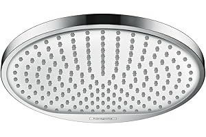 hansgrohe Crometta S - Kopfbrause, runde Duschbrause (240 mm), Regendusche mit 1 Strahlart für Wand- oder Deckenmontage, Brausekopf mit Antikalk-Funktion, Chrom, 26723000