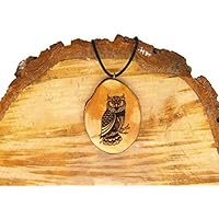 SOULSLICES Eule Holz Kette , vintage * ethno * hippie * must have * statement *