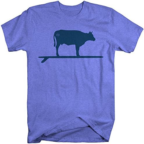 Endurance Conspiracy Mens Surf T Shirt Reef and Beef Columbia Blue Blend, Crew Neck (Large)