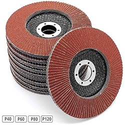 Compartiments Disques │ marron │ 20 pièces │ Ø 125 mm │ Mixpack (5x grain 40/60/80/120 chacun) │ Standard │ Disques Abrasifs │ Disques à Lamelles