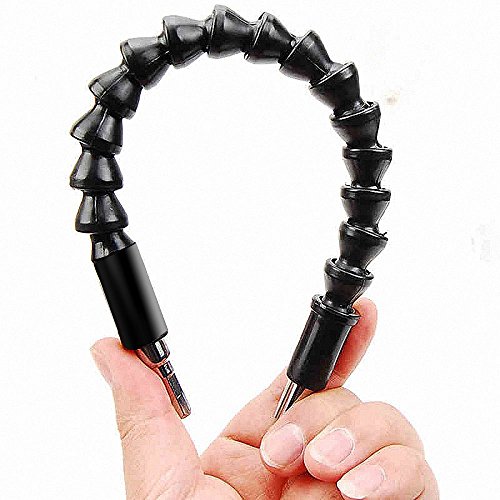 Hakkin biegsame Welle, Kardanerweiterung 29,5 cm für Bohrmaschine Schraubendreher (Endstück Bohrfutter Winkelvorsatz 90 ° und mehr) - 4