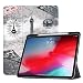 Produktbild AmaSells Tablette Gemalt Schutzhülle, Für iPad Pro 11 inch 2018 Intelligentes Dreifache Magnetische Ultradünne Tablethülle Ledertasche Schlaf/Wake Abdeckung Fall Schutzhülle Mit Apple-Stifthalter (D)