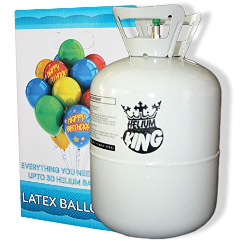 Helium Ballongas für Ballons aus Latex oder Folienballons 240 Liter XXL Einwegflasche . Versand von Haus der Herzen