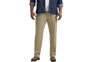 Lee Big & Tall Extreme Motion Męskie proste spodnie z płaskim i zwykłym przodem