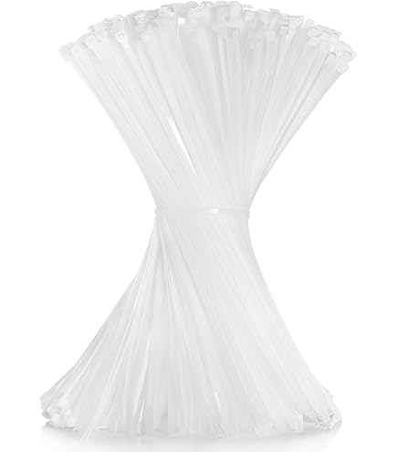 WCC® 1000-Pack Clear Cable Ties - Strong & Durable Zip Ties (100mm X 2 - View #3