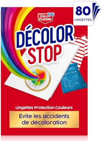 Decolor Stop – Protezioni Colori – Evita gli incidenti di decolorazione – Preserve la luminosità dei colori – Tutti i programmi tessili e temperature – meno cicli – Più risparmio – x80 salviettine