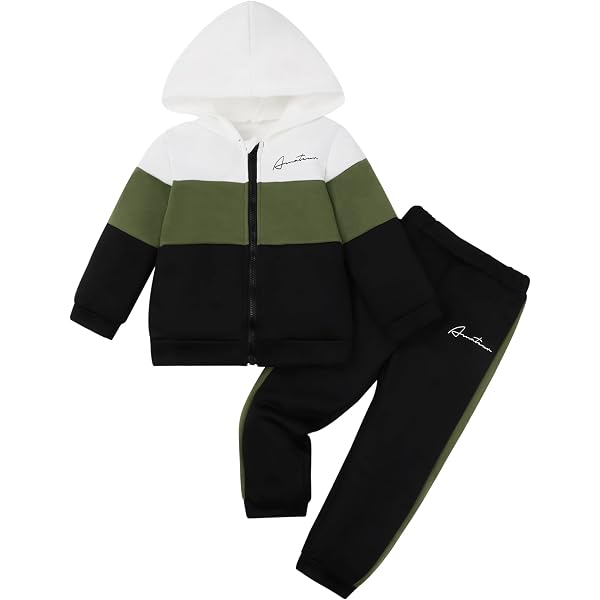 A2Z 4 Kids Survêtement Enfant Contraste Toison Zippé - Jogging + Haut, Unisexe Fille Garçon 2 à 13 Ans, Couleurs Noirs Blancs Bleus Rouges