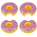 Produktbild Richoose 4 Pieces Aufblasbare Getränke Cup Schwimmerhalter Pool Floats Untersetzer für Wasser Party(Beere)