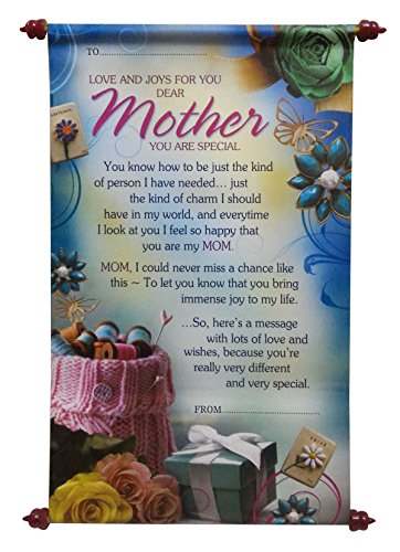 Natali Mother’s Day Special Gift - Mother Scroll Card - Gift for Mother-Mummy-Maa-Mom-Mommy-Mothers Day-Birthday