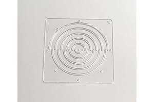 MEYA Pochoir Sashiko en acrylique, motif de broderie Sashiko, moule à point de courtepointe, petite aiguille à broder pour bricolage manuel (demi-cercle)