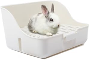Boîte à litière de lapin MMBOX facile à nettoyer, pour apprendre à utiliser la toilette, pour petits animaux/lapins/cochons d'Inde/furets