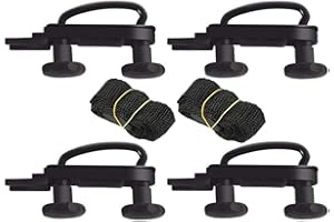 SEIYOGDS 4 Pezzi/set Kit di Montaggio di Montaggio per Box da Tetto Universale per Furgone, Staffa di Fissaggio a U Larghezza Interna di 85mm con 8 Dadi di Bloccaggio per Impieghi Gravosi