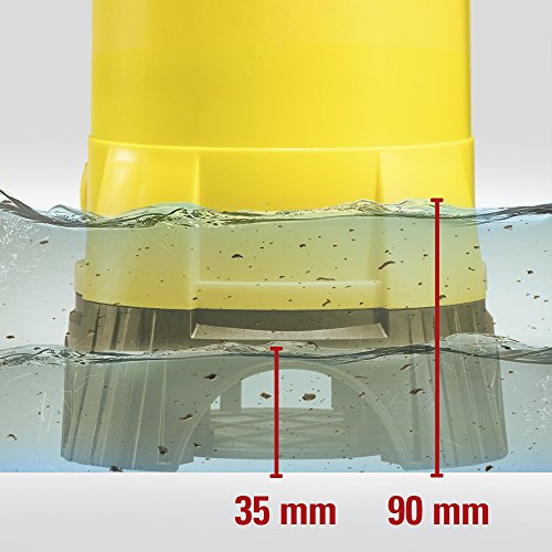 TROTEC TWP 4025 E Schmutzwasser Klarwasser Tauchpumpe, 400 Watt Leistung, bis zu 7.500 Liter Wasser (max. 5 m Tiefe) , Fremdkörper bis 25 mm, Automatisches Ein- und Ausschalten dank des stufenlos einstellbaren Schwimmschalters - 5