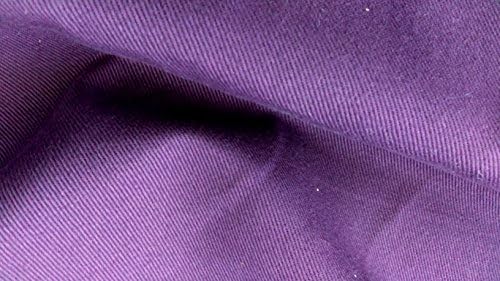Plain Purple Cotton Twill Fabric - New off the roll - per metre