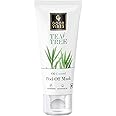 Good Vibes Tea Tree Oil Control Peel Off Mask, 50 g Deep Pore Cleansing Peel-Off Face Mask For All Skin Types, Anti-Acne & Skin Clarifying With Castor Oil, No Parabens, Sulphates & Mineral Oils