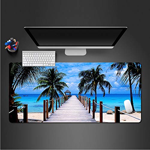 Preisvergleich Produktbild Sxkdyax Mauspad Malediven mauspad küstenlandschaft mauspad entspannende spiel spieler spiele matsa geeignet für büro computer tastatur schreibtisch mats-80cmx40cm