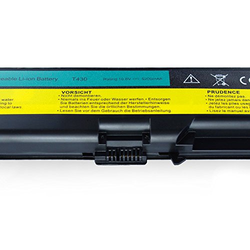 Dtk® Ultra Hochleistung Notebook Laptop Batterie Li-ion Akku für Lenovo Ibm Thinkpad W530 / W530i / L430 / L530 / T430 / T430i T530 / T530i Series notebook Battery (0A36303) (4400MAH-6CELL) - 4
