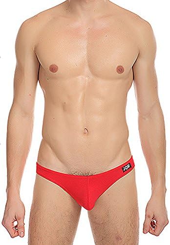 DOOXIUNDI Mens Underwear Sexy Cotton Bikini Tanga Briefs Single or Pack (L, Red)
