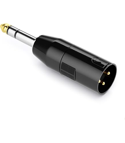 ADATTATORE XLR CANNON MASCHIO 3 PIN - JACK STEREO FEMMINA 6,35mm