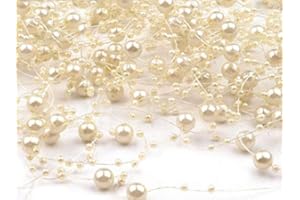 ‎BUSDUGA BUSDUGA 2129 Perlengirlande 12 Stk Deko-Kreation (2 creme)