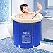 Produktbild Mizii Aufblasbare Badewanne Erwachsene Falten Wanne Bad Kinder Bathe Barrel (blau, 145cm * 80cm * 70cm) ( größe : 70x85cm )
