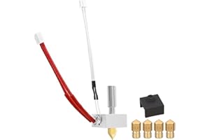 HzdaDeve Hotend do Elegoo Neptune 3 Pro Hot End-Kit do Neptune 3 Plus/Max głowica ekstrudera - pęknięcie nagrzewnicy, silikonowa osłona termiczna z dodatkowymi 4 dyszami do akcesoriów do drukarek 3D