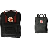 Zaino Fjällräven Kånken - Nero con manici Bordeaux - 38x27x13 cm :  Amazon.it: Valigeria