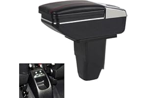 SZSS-CAR compatible avec les accoudoirs de console centrale de voiture en cuir Peugeot 206 2005~2008 / Peugeot 207 2008 2009 2010~2013