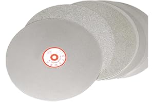 MBLUE 6 pollici foro interno 12,7 MM diamante disco di lucidatura piatto giro mola lappatura disco rettifica strumento lucidatura giri (600 grana)