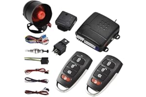 DISCORAMA KIT CAR ALARM SYSTEM ALLARME ANTIFURTO COMPLETO UNIVERSALE PER AUTO CAMPER