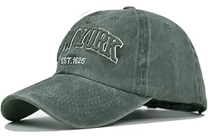 Joligiao Casquette de Baseball,Unisexe Vintage Jeans Chapeau Casquette Réglable Hip-hop Mode Snapback Sport Cap Broderie Lettres Trucker Motorcycle Cap